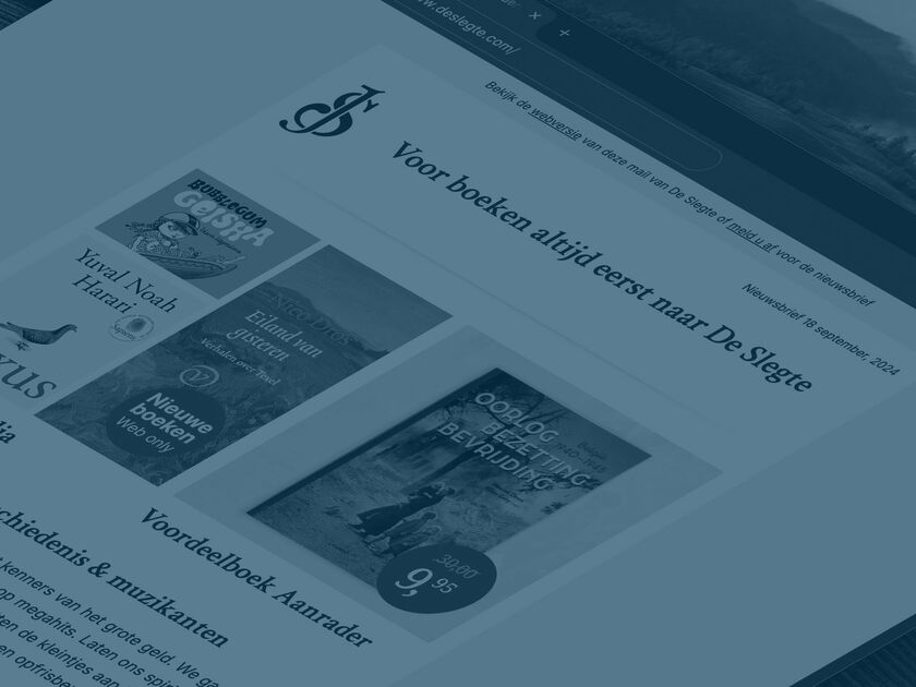 Mijlpaal: 1000ste nieuwsbrief voor Boekhandel De Slegte Mijlpaal: 1000ste nieuwsbrief voor Boekhandel De Slegte